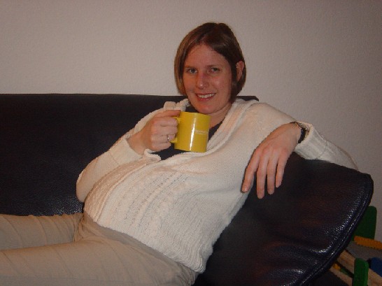 Katrin am Tag vor der Geburt